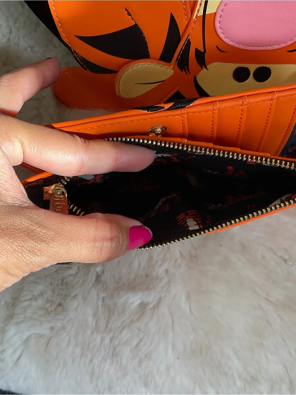 Disney Loungefly Winnie the Pooh Tigger Figural Backpack With Wallet